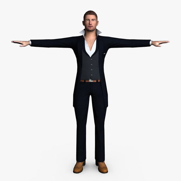 formal male 01 3d model - Formal Male 01 by ignisfatuus